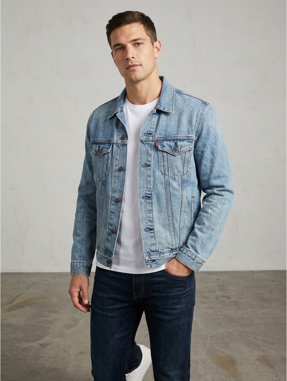 Levi's Men's Medium Light Blue Denim Jacket